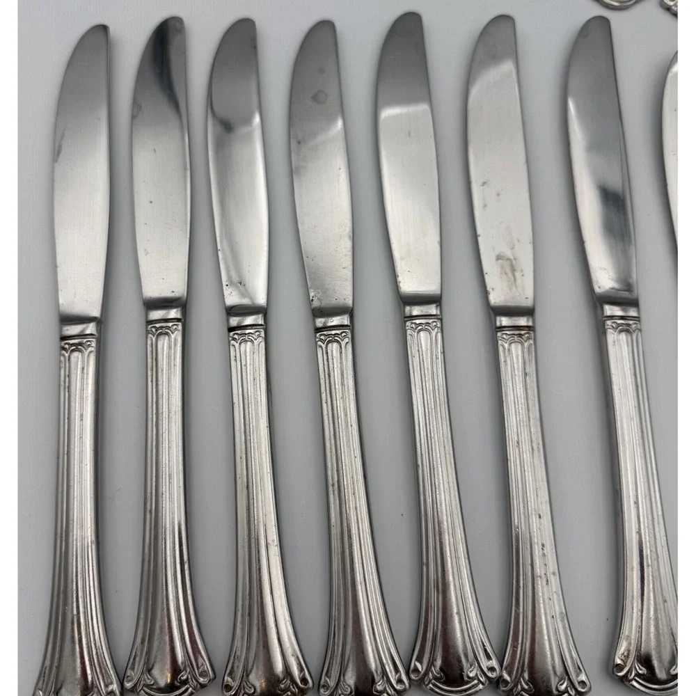 19 Piece Wallace RESPLENDENCE 18/10 Stainless‎ Flatware Fork Knife